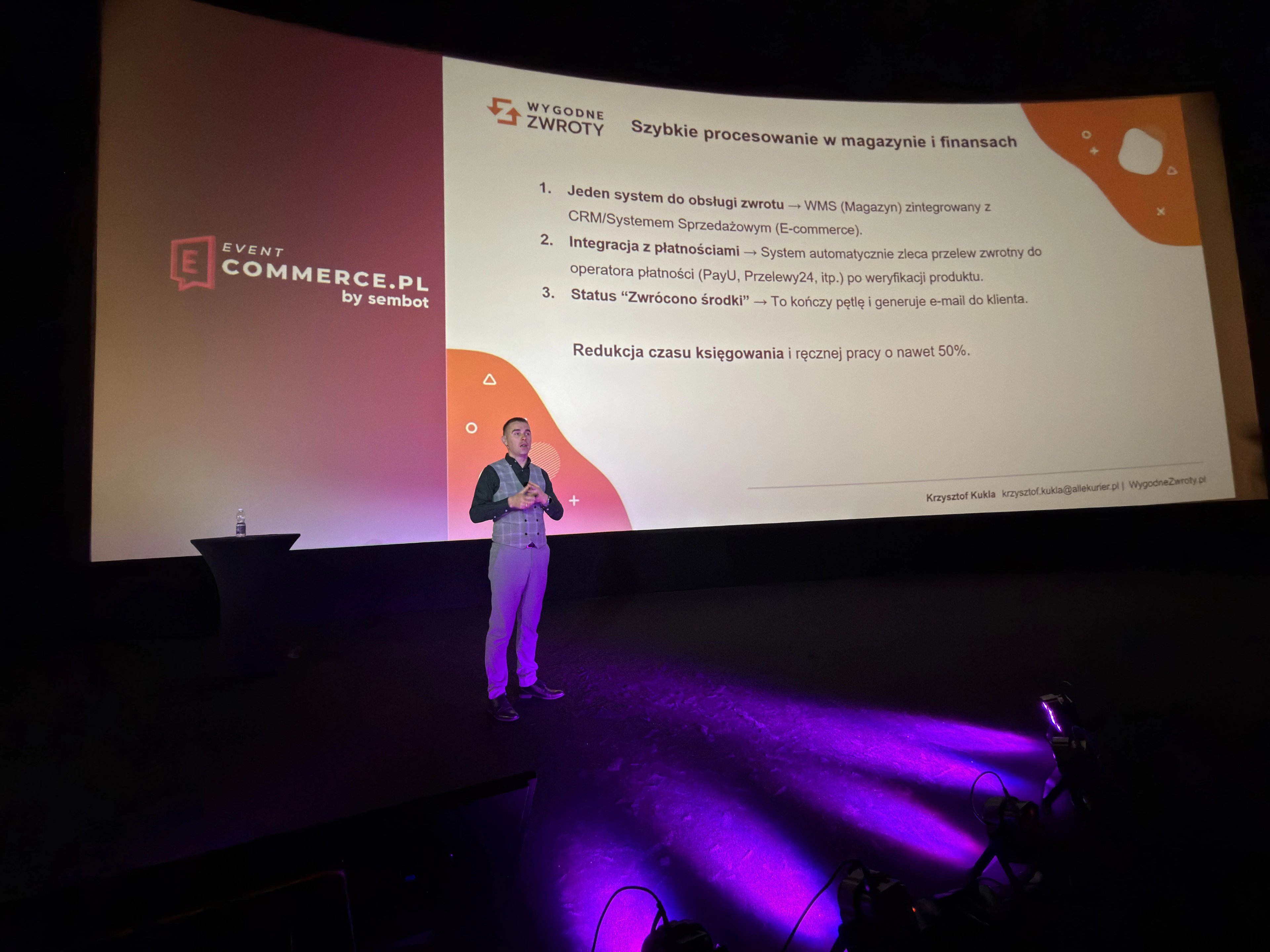 Wygodne Zwroty na e-commerce.pl Event 4.0 - CEO, Krzysztof Kukla, prelekcja-1
